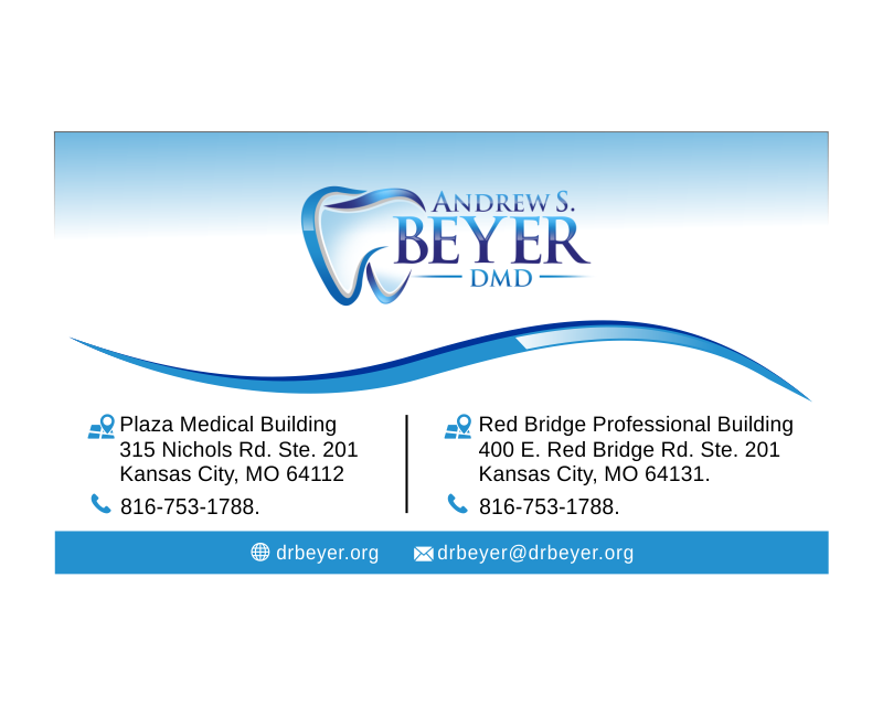 Business Card & Stationery Design Entry 1236016 submitted by jayganesh to the contest for Andrew S. Beyer, DMD run by ajbeyer1