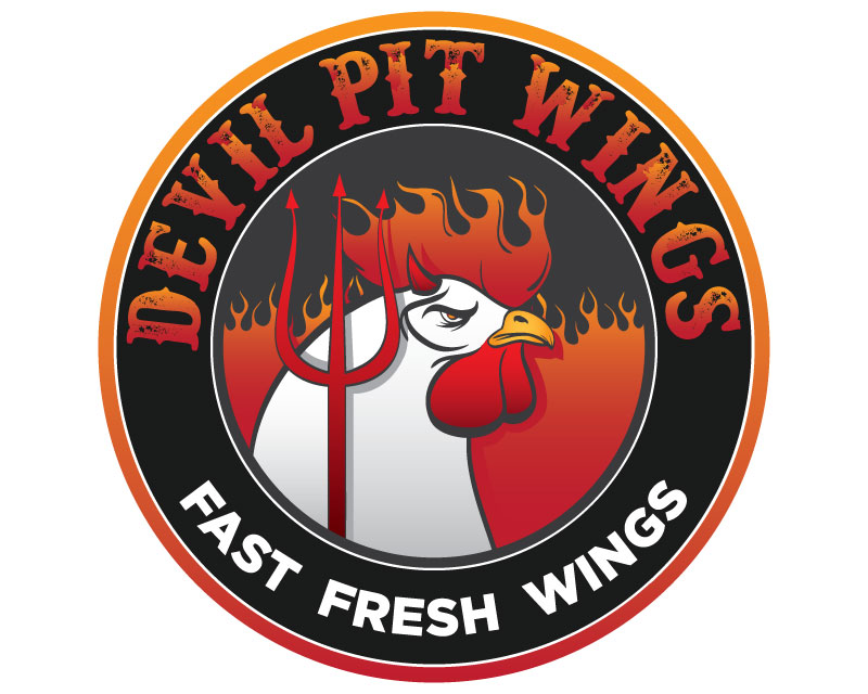 Logo Design Entry 1190611 submitted by JINKODESIGNS to the contest for Devils Pit Wings run by sgh12345