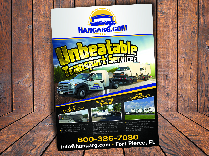 Brochure Design Entry 1208971 submitted by creditstothem to the contest for HangarG run by hangargllc