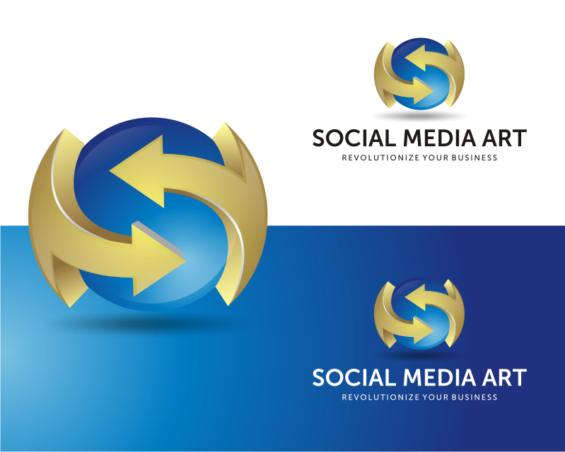 Logo Design Entry 1215855 submitted by Dinar to the contest for Social Media ART run by SocialmediaART