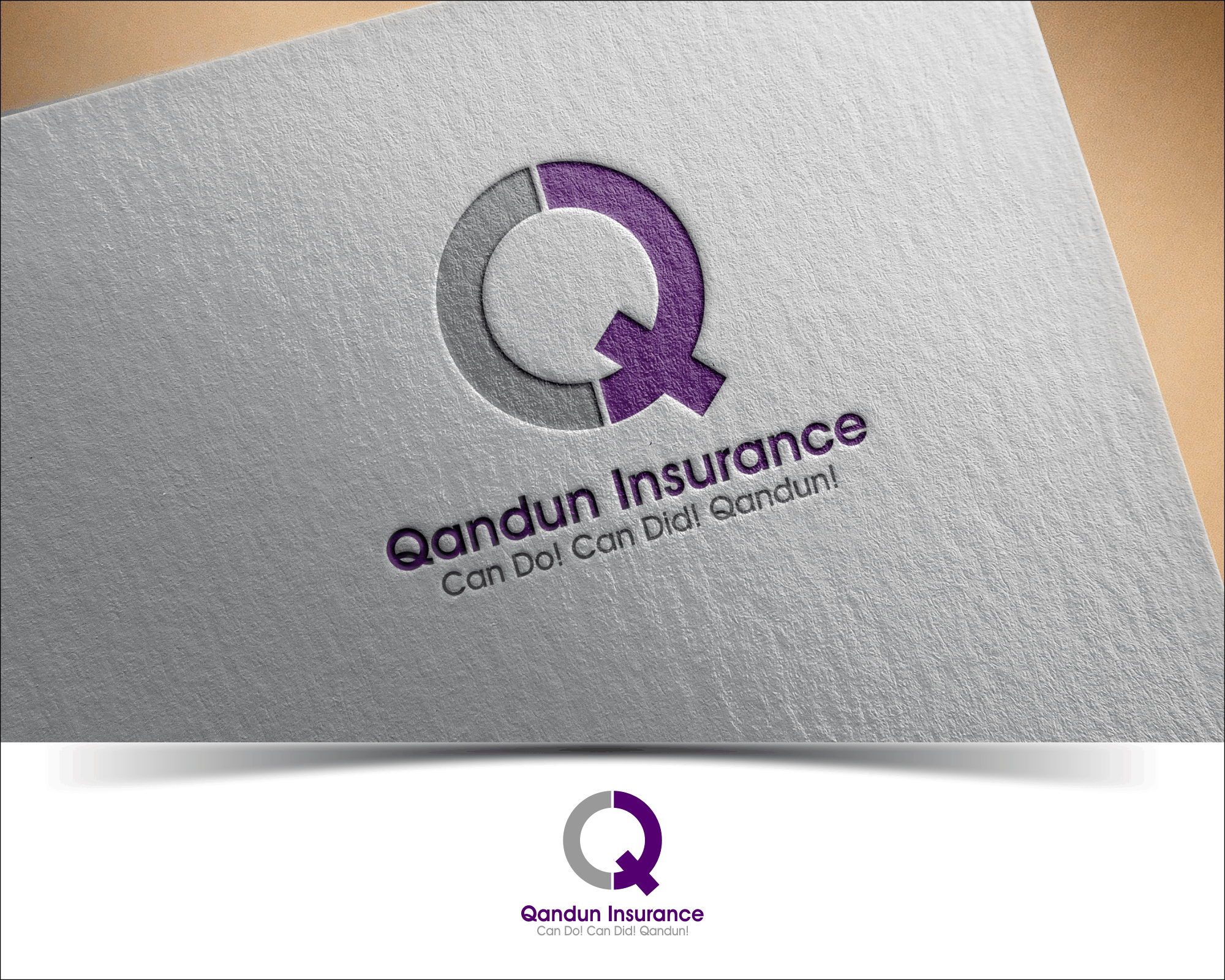 Logo Design Entry 1222007 submitted by Destination to the contest for Qandun Insurance Agency run by QandunFuz