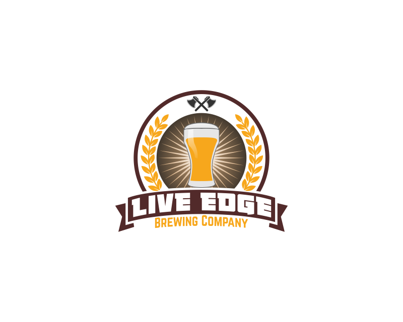 Logo Design entry 1243830 submitted by JHONG to the Logo Design for Live Edge Brewing Company run by Rohring