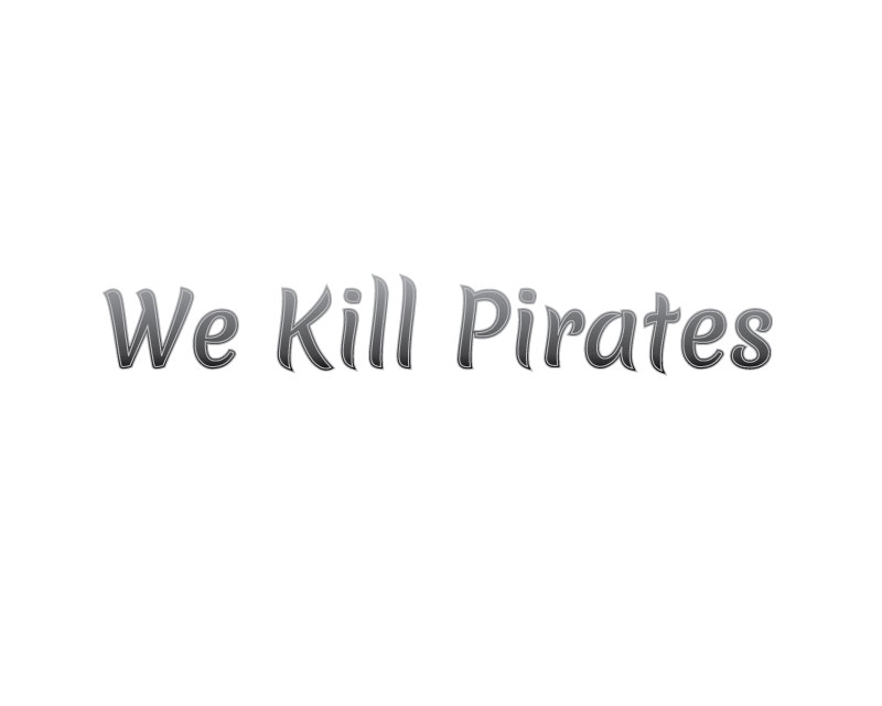 Logo Design Entry 1248476 submitted by Puertouk to the contest for We Kill Pirates run by wekillpirates