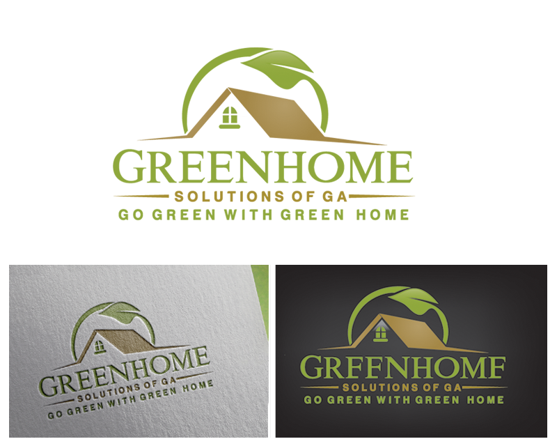 Logo Design entry 1253294 submitted by alex.projector to the Logo Design for Greenhome Solutions of GA  run by greenhomesolutionsga@gmail.com