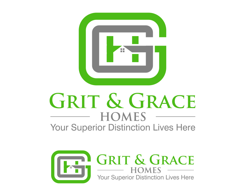 Logo Design entry 1255437 submitted by marsell to the Logo Design for Grit & Grace Homes,llc run by Concepts2Reality