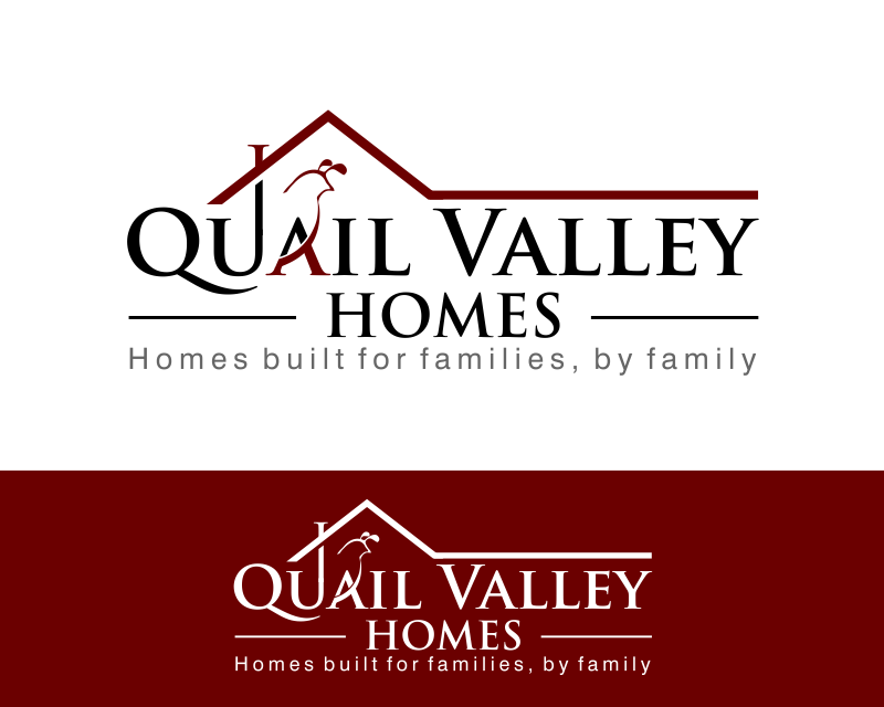 Logo Design entry 1284754 submitted by rSo to the Logo Design for Quail Valley Homes and quailvalleyhomes.com run by krichmond