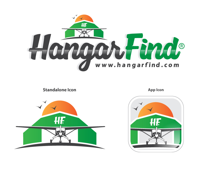 Logo Design entry 1290513 submitted by FactoryMinion to the Logo Design for HangarFind run by eagleeye