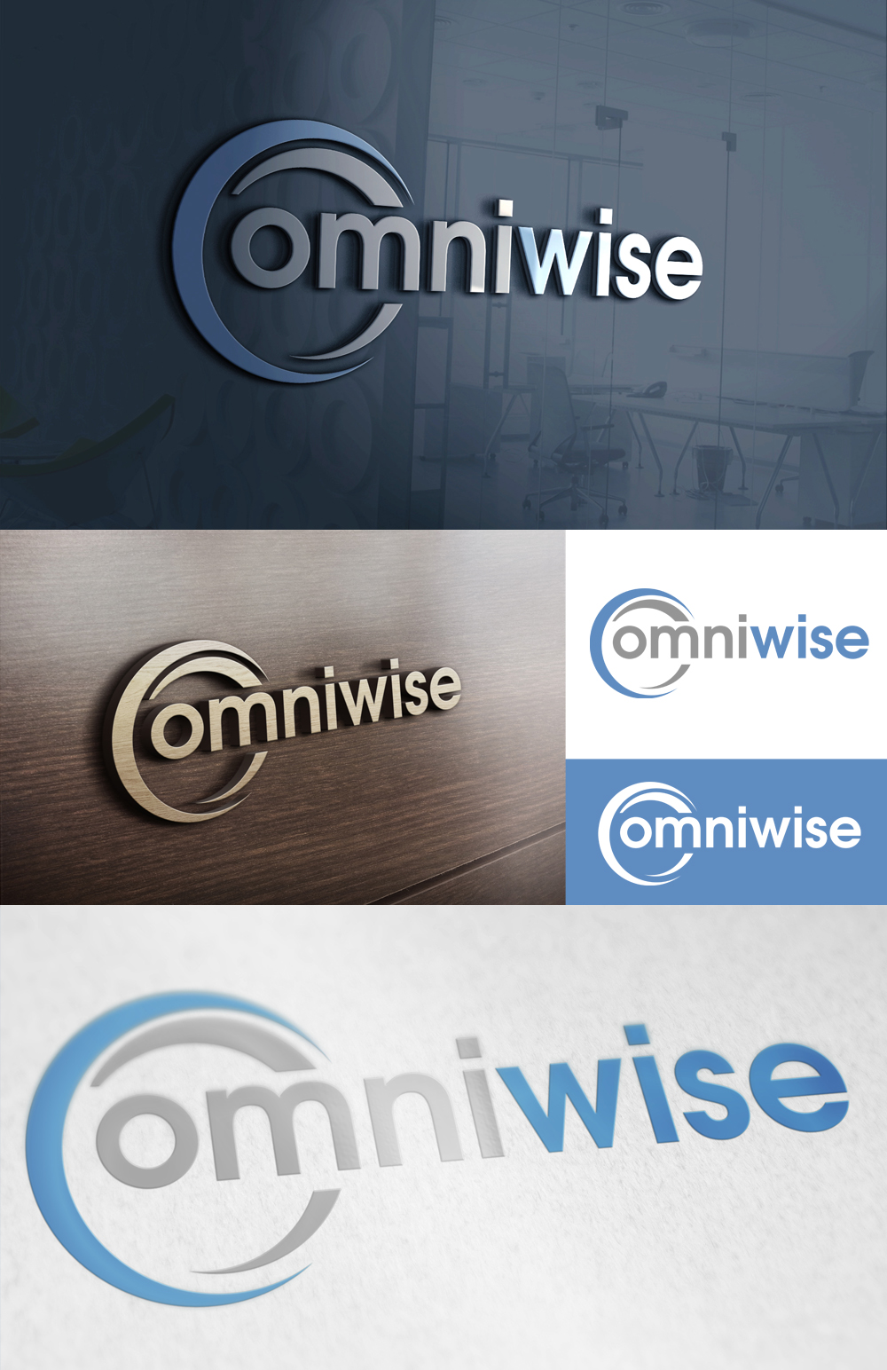 Logo Design entry 1310374 submitted by JustinV2.0 to the Logo Design for omniwise run by knacker_ede