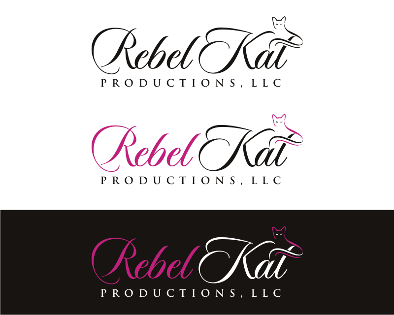Logo Design entry 1341285 submitted by pingpong to the Logo Design for Rebel Kat Productions, LLC run by momsings