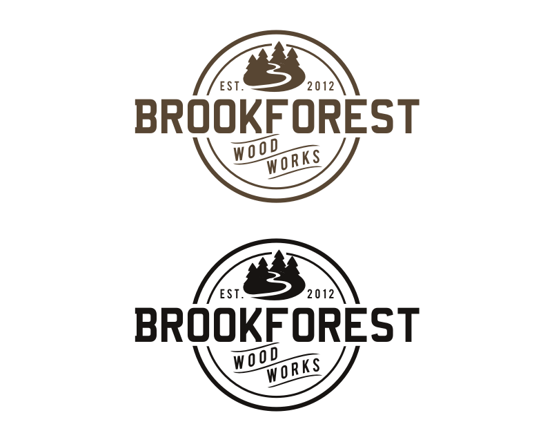 Logo Design entry 1341600 submitted by pingpong to the Logo Design for Brookforest Woodworks run by Grant Frye