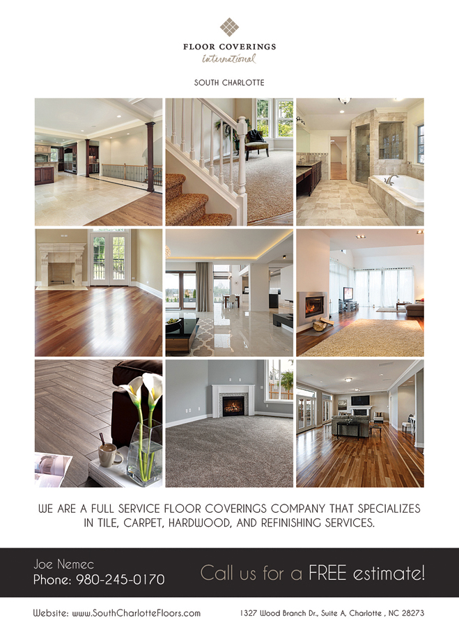 Brochure Design entry 1346162 submitted by pink to the Brochure Design for Floor Coverings International of South Charlotte run by joe.nemec