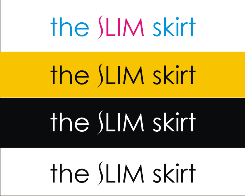 Logo Design entry 1343907 submitted by El Tasador to the Logo Design for the SLIM skirt run by Chaya Moller