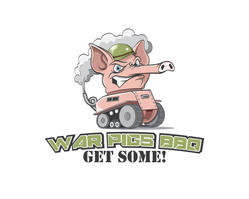 Logo Design Entry 1355972 submitted by JINKODESIGNS to the contest for War Pigs BBQ run by jwbrown