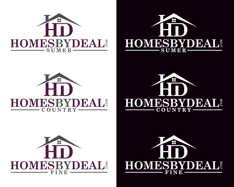 Logo Design Entry 1361528 submitted by marksss to the contest for homesbydeal.com run by anjalu