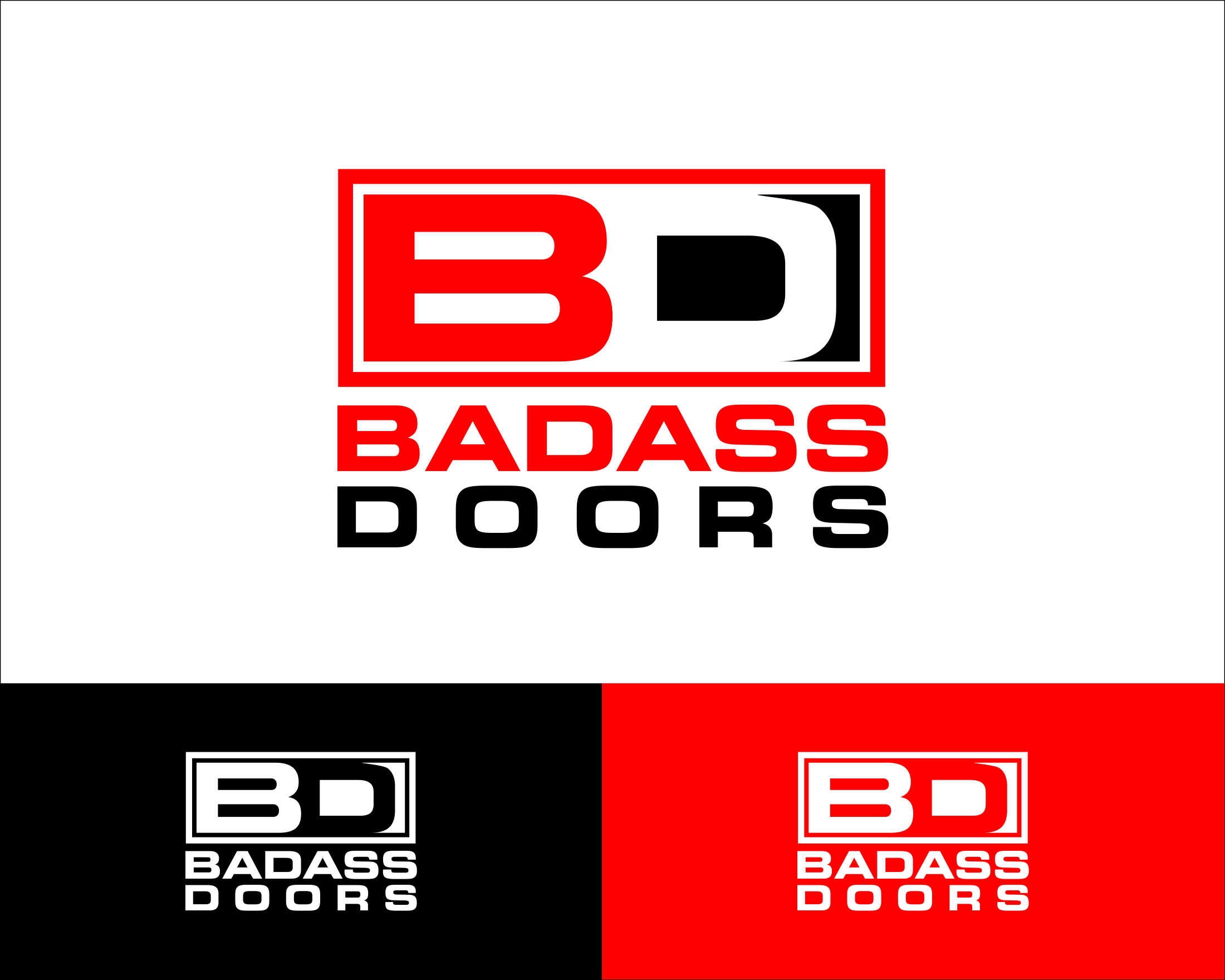 Logo Design entry 1380109 submitted by Super to the Logo Design for Badass Doors run by BadassDoors