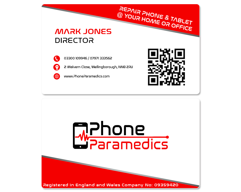 Business Card & Stationery Design Entry 1477554 submitted by Adam to the contest for Phone Paramedics run by phoneparamedics