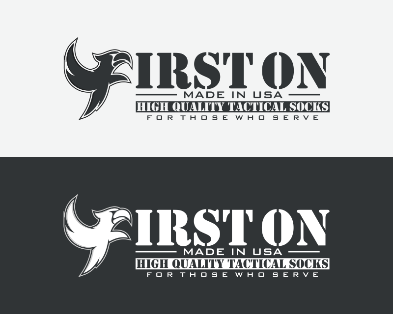 Logo Design entry 1442493 submitted by Anglo Saxon to the Logo Design for FirstOn - Made in USA - High Quality Tactical Socks run by ticketplayer