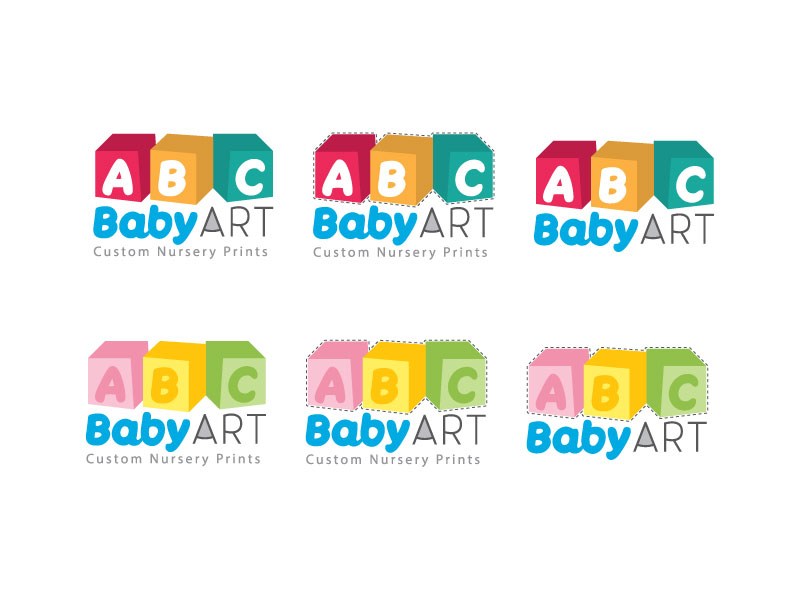 Logo Design Entry 1454907 submitted by theBeesKnees to the contest for abcBABYart run by babyinks