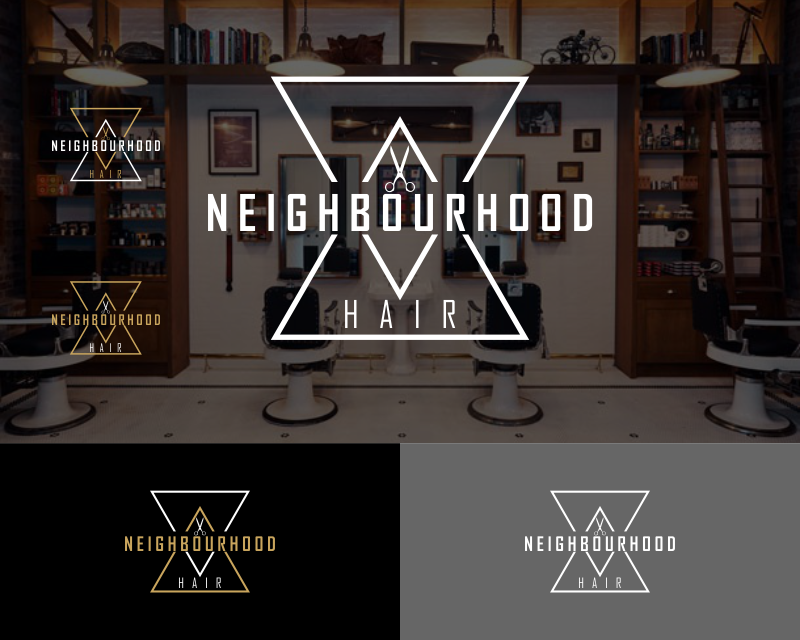 Logo Design entry 1424671 submitted by piscaa to the Logo Design for Neighbourhood Hair run by Laurenct