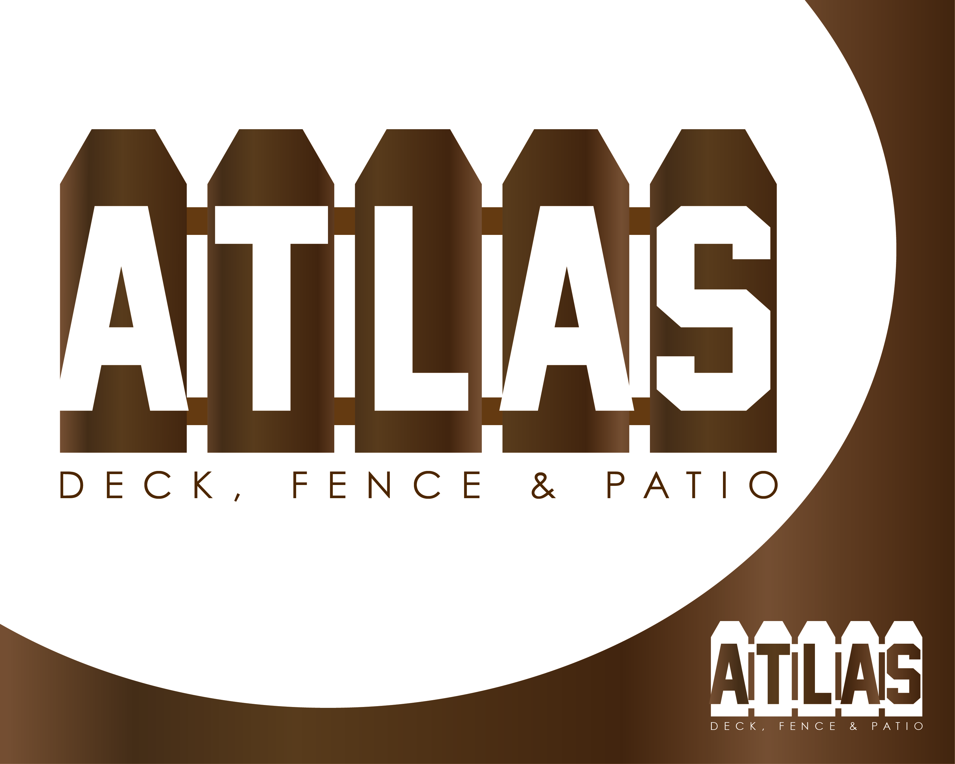 Logo Design Entry 1484160 submitted by offerwerks to the contest for Atlas Deck, Fence & Patio run by java8282