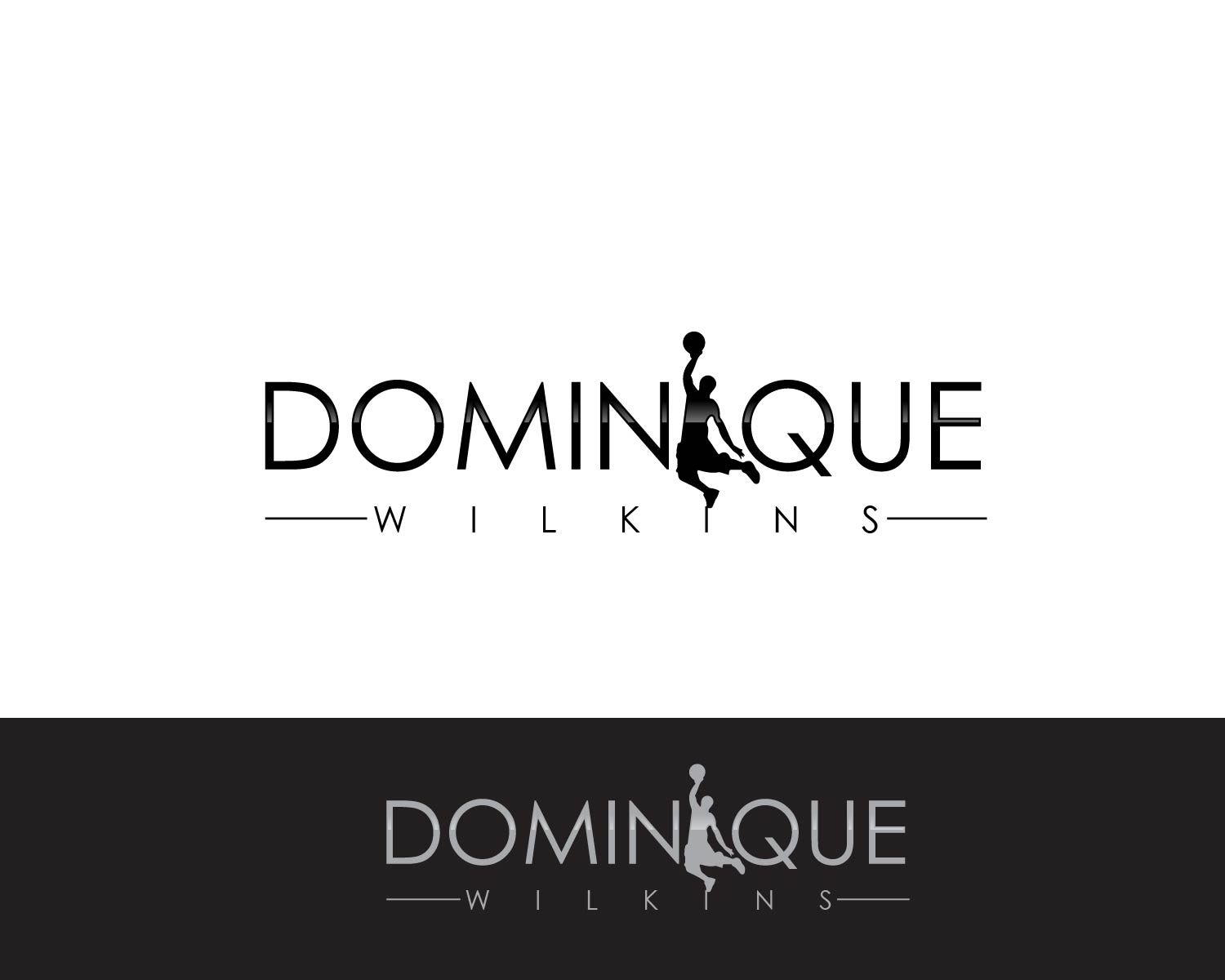 Logo Design entry 1487929 submitted by JBsign to the Logo Design for Dominique Wilkins  run by Jonathankaram