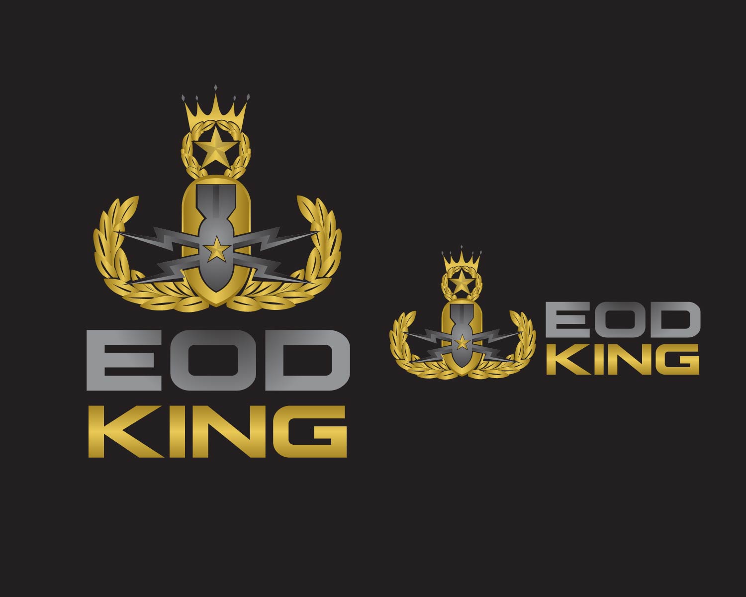 Logo Design entry 1493982 submitted by JBsign to the Logo Design for EOD King run by jeff@iedfx.com