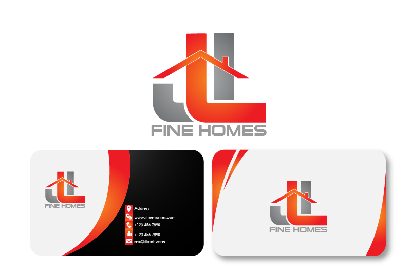 Business Card & Stationery Design Entry 1579767 submitted by graphics to the contest for www.jlfinehomes.com run by Jenl