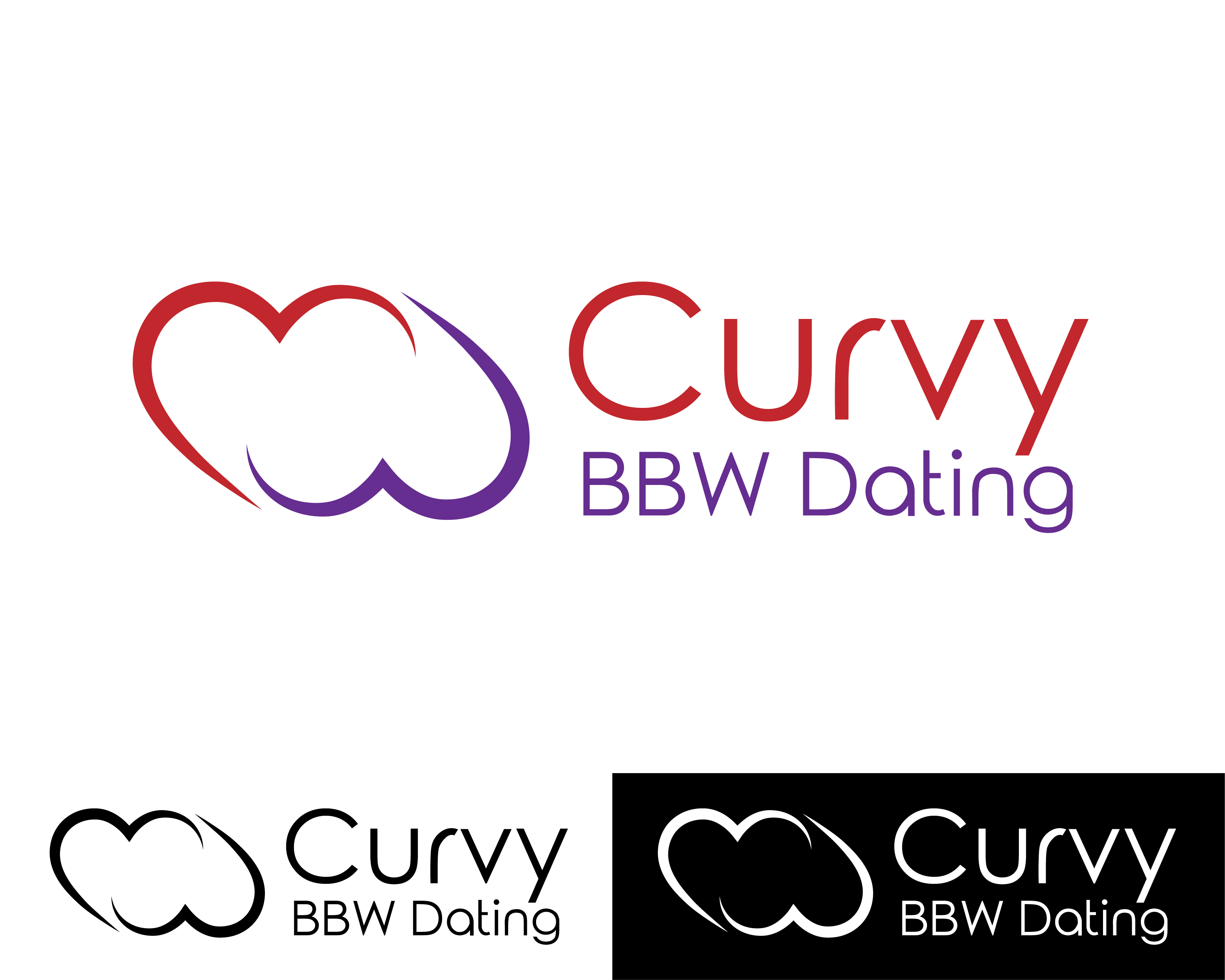 Logo Design Entry 1520626 submitted by Benovic to the contest for Curvy BBW Dating run by bschalkx
