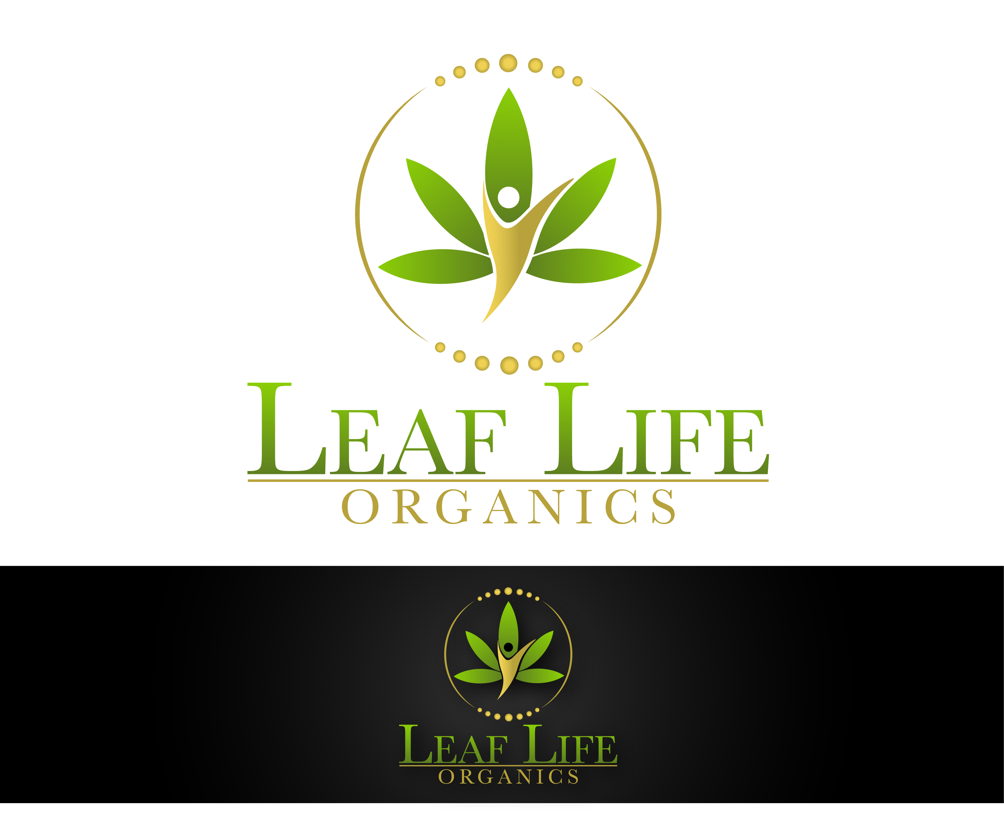 Logo Design Entry 1540530 submitted by Benovic to the contest for Leaf Life Organics run by LeafLife1