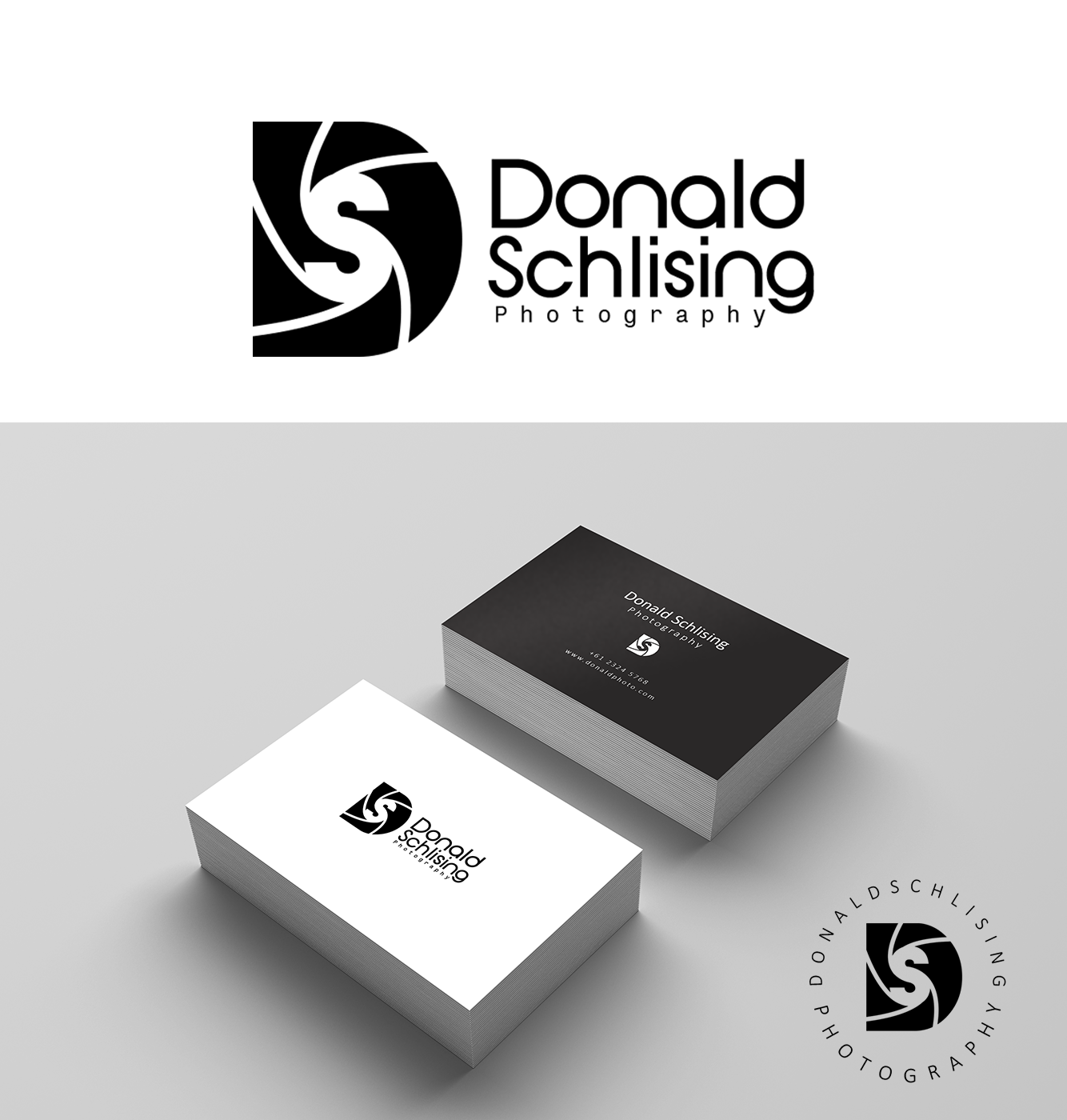 Logo Design entry 1556395 submitted by creativiti to the Logo Design for Donald Schlising Photography run by nhgames