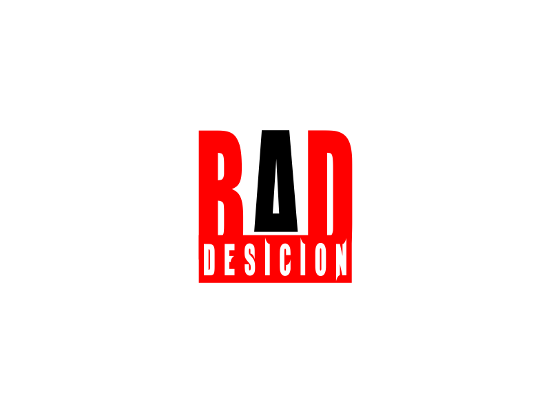 Logo Design Entry 1565653 submitted by vanzconcept to the contest for Bad Decisions run by davidlwarren