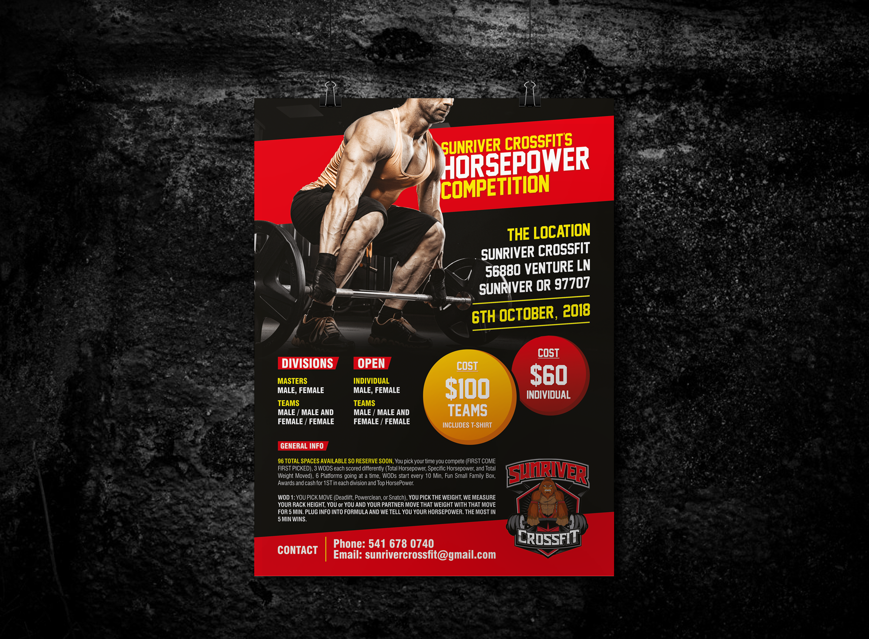 Graphic Design entry 1576717 submitted by bcmaness to the Graphic Design for Sunriver CrossFit  run by helirapeller