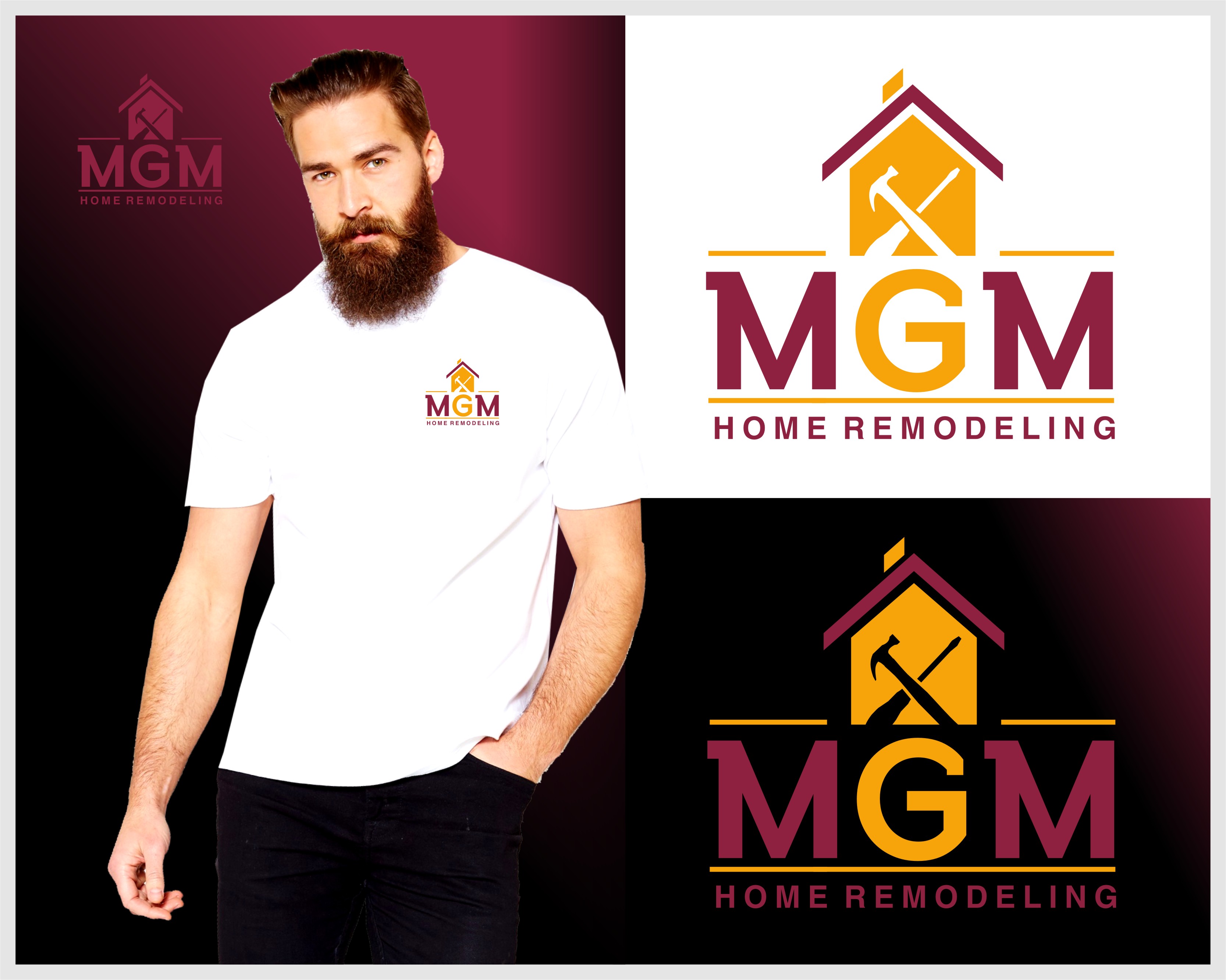 Logo Design Entry 1586364 submitted by Olarion to the contest for MGM Home Remodeling   run by brettp@mgmhomeremodeling.com