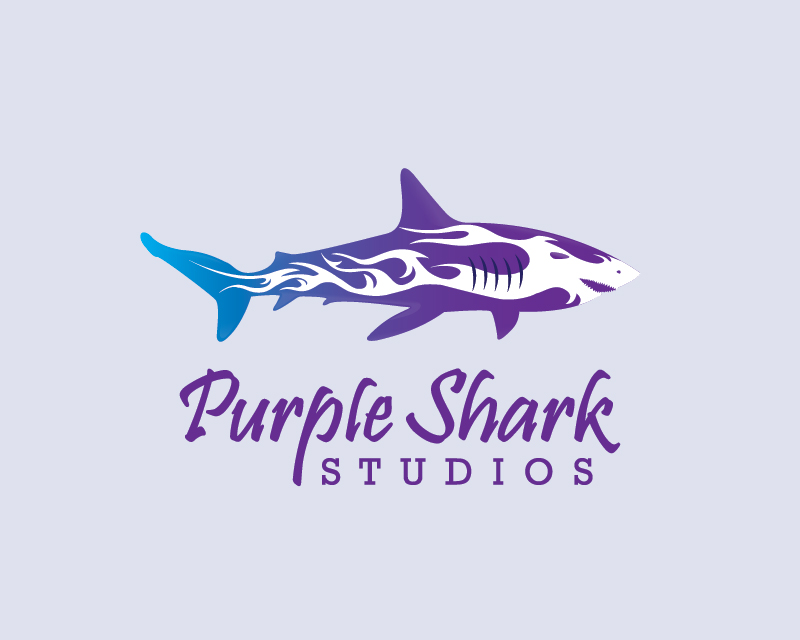 Logo Design entry 1600566 submitted by MyLess to the Logo Design for Purple Shark Studios run by cherylshark
