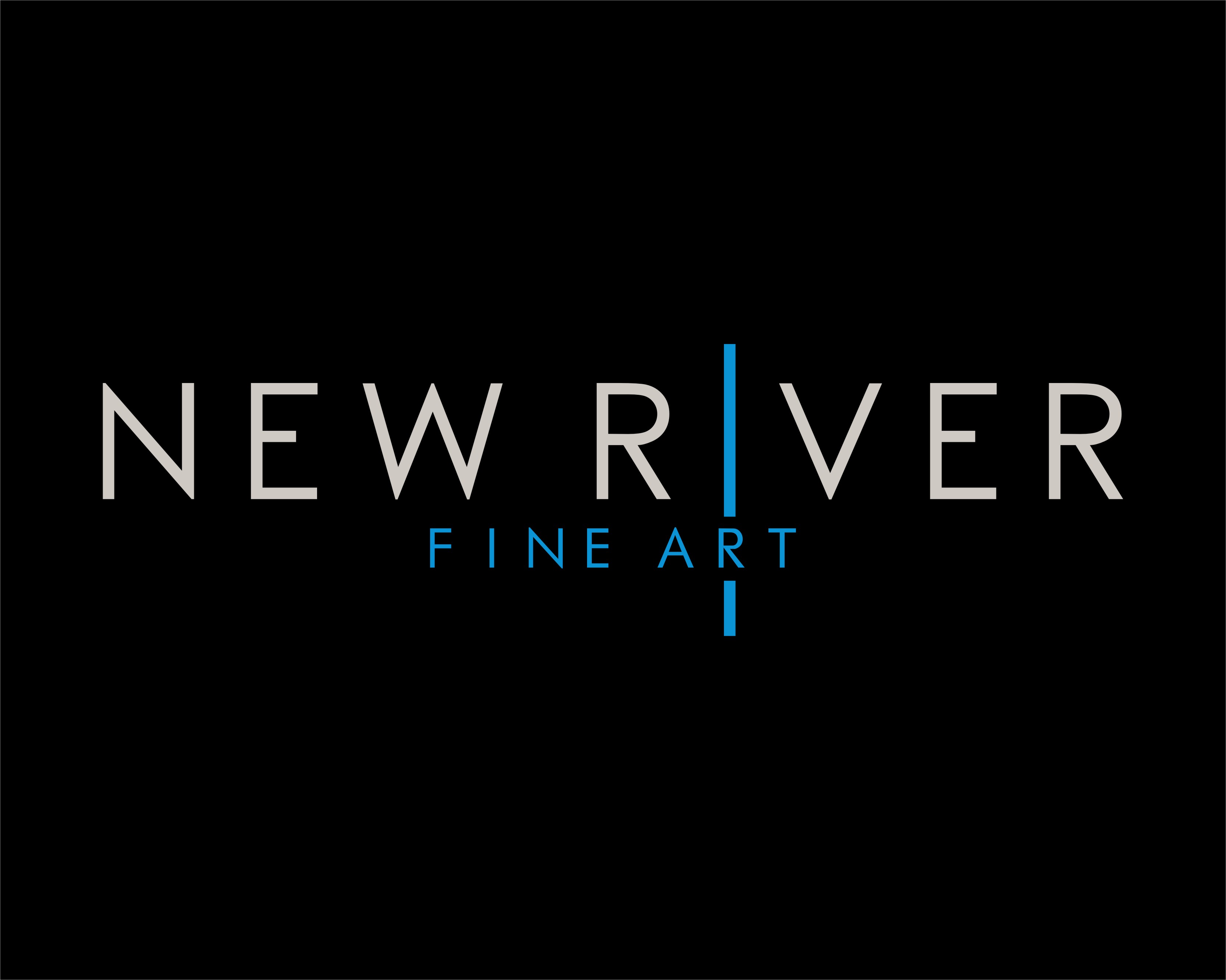 Another design by Olarion submitted to the Logo Design for New River Fine Art by marlinburgess