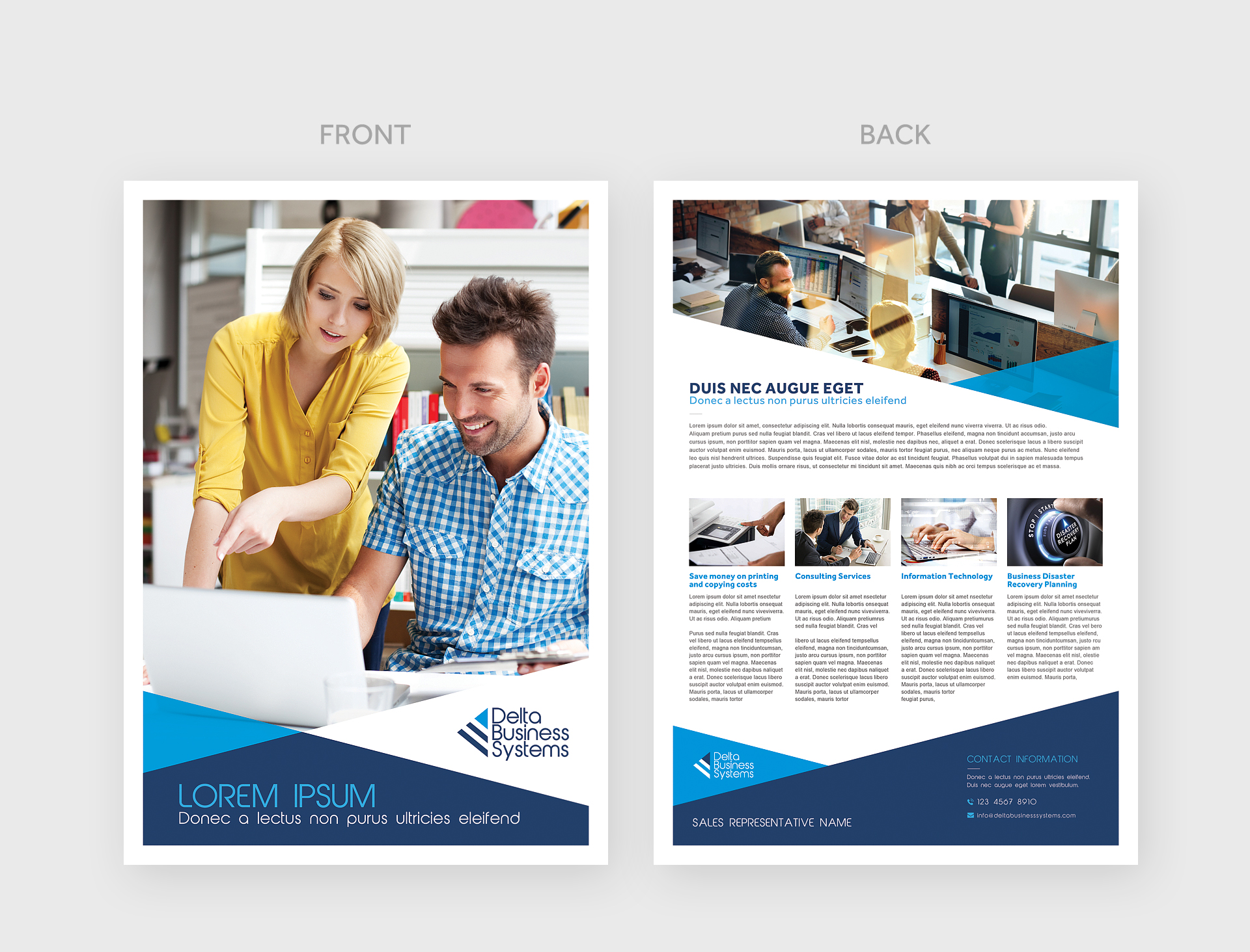 Brochure Design Entry 1625555 submitted by pink to the contest for Delta Business systems   run by hangargllc