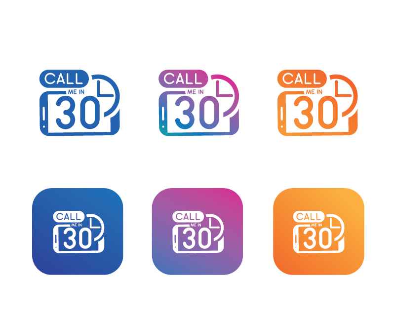 Logo Design entry 1631832 submitted by GRACE to the Logo Design for Call Me In 30 run by quanack