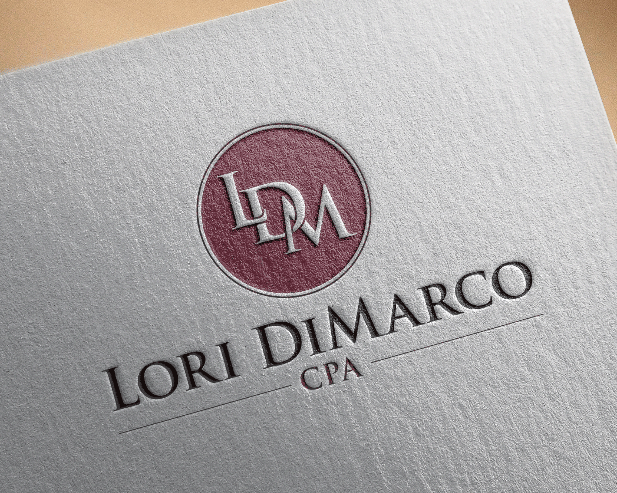 Logo Design entry 1639672 submitted by dsdezign to the Logo Design for Lori DiMarco CPA run by djdimarco
