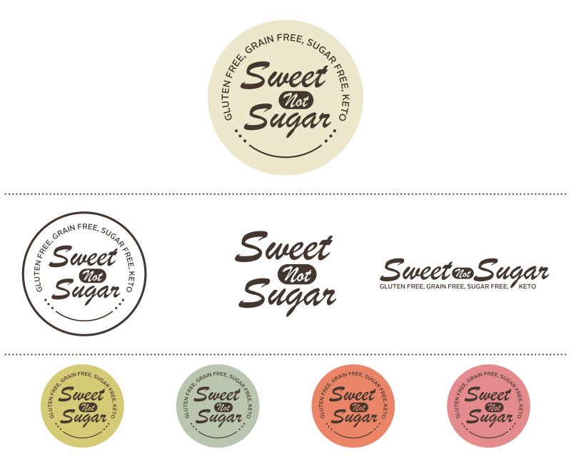 Logo Design Entry 1656778 submitted by NATUS to the contest for Sweet not sugar run by paulasaeng