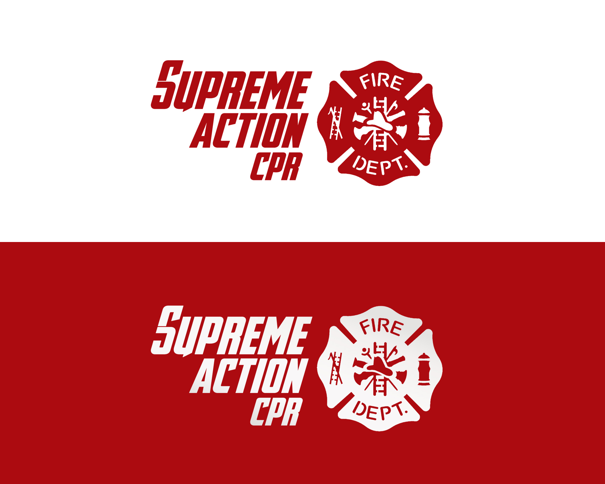 Logo Design entry 1674461 submitted by MuhammadR to the Logo Design for Supreme Action CPR run by E68Dez