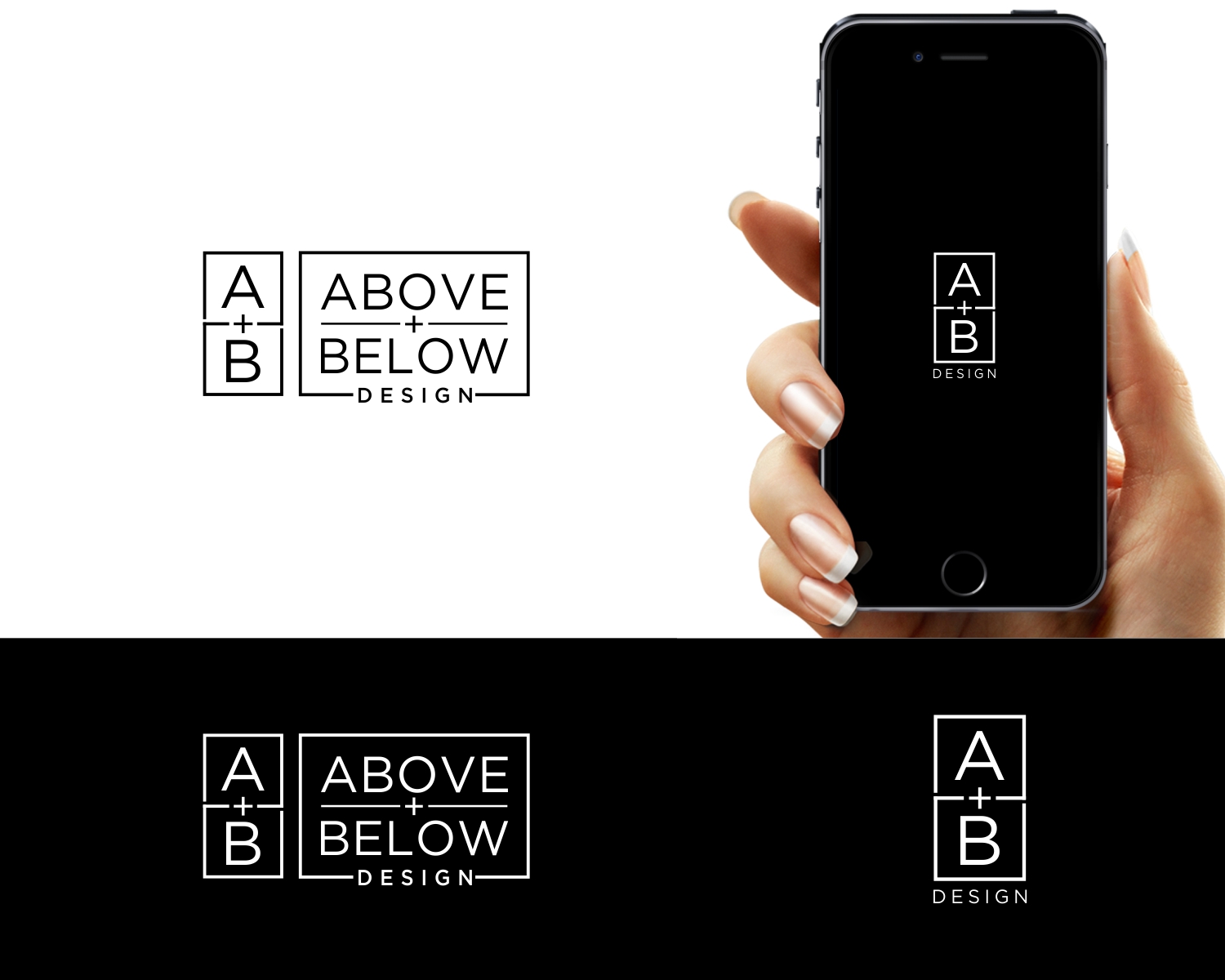 Logo Design entry 1672460 submitted by Farhan to the Logo Design for Above + Below Design (Logo does not have to include the word design, it's optional) run by abovebelow