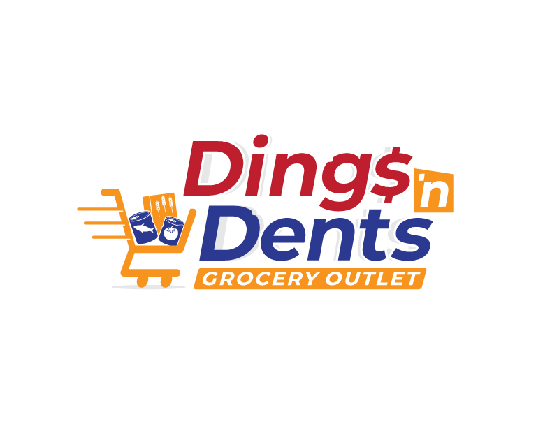 Logo Design Entry 1708221 submitted by beekitty7 to the contest for Dings 'N Dents Grocery Outlet run by ckrk07