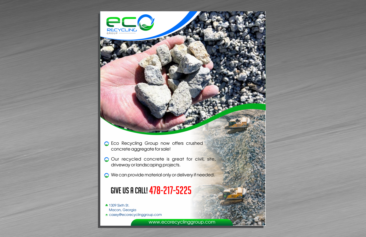 Brochure Design Entry 1708344 submitted by glowerz23 to the contest for Eco Recycling Group run by cbullington