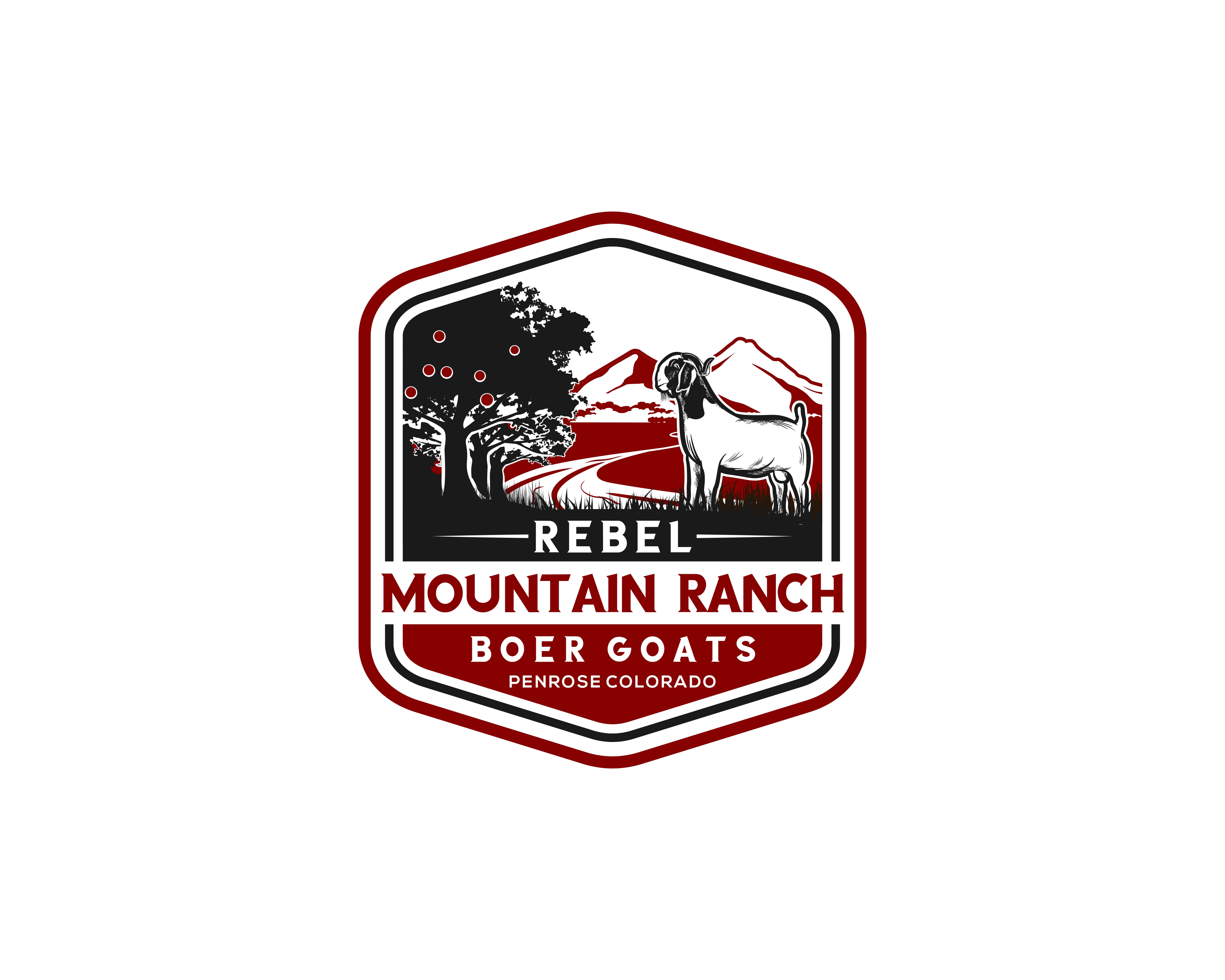 Logo Design Entry 1787836 submitted by koplaxx to the contest for Rebel Mountain Ranch Boer Goats run by brandonsher