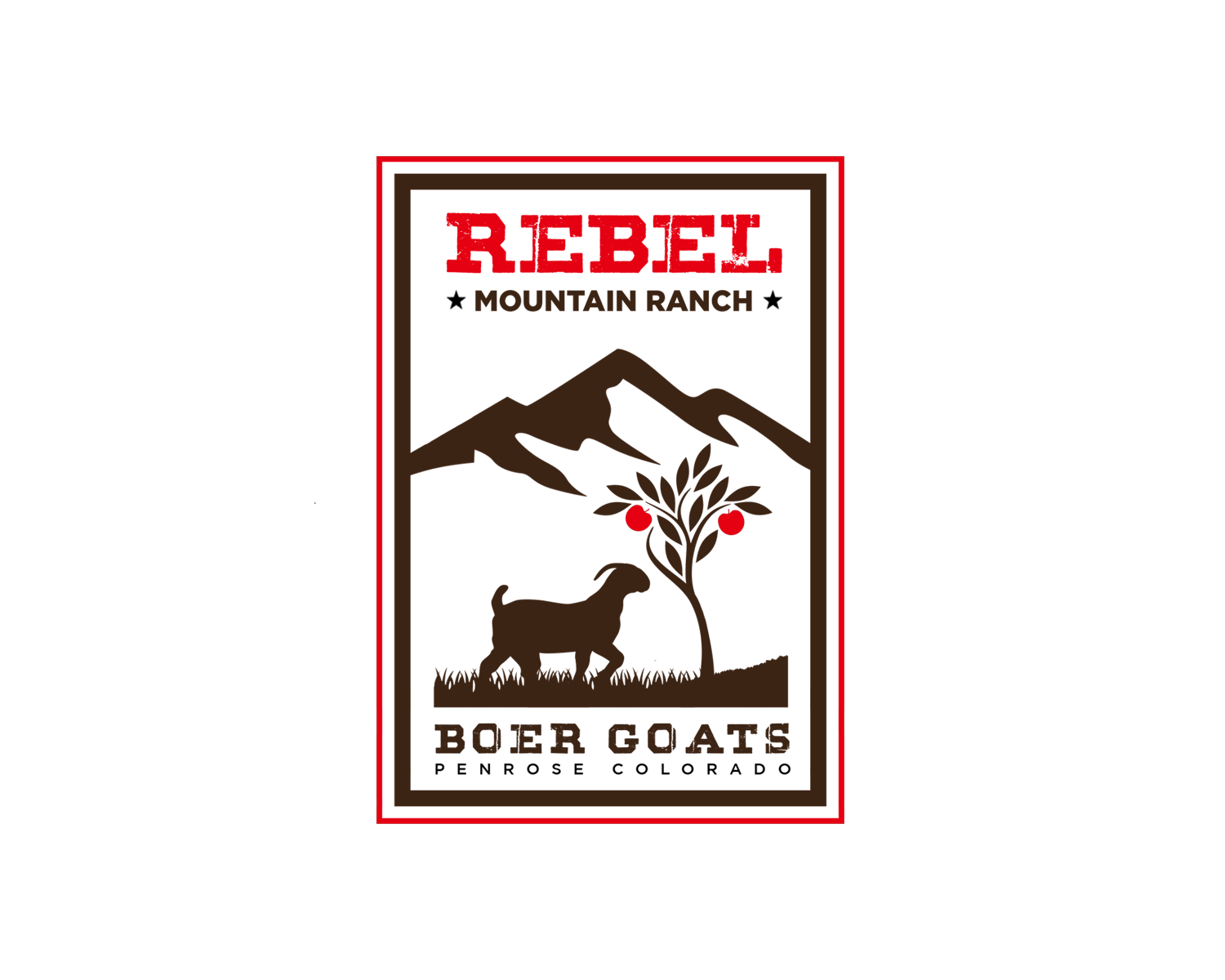 Logo Design Entry 1787935 submitted by max01 to the contest for Rebel Mountain Ranch Boer Goats run by brandonsher
