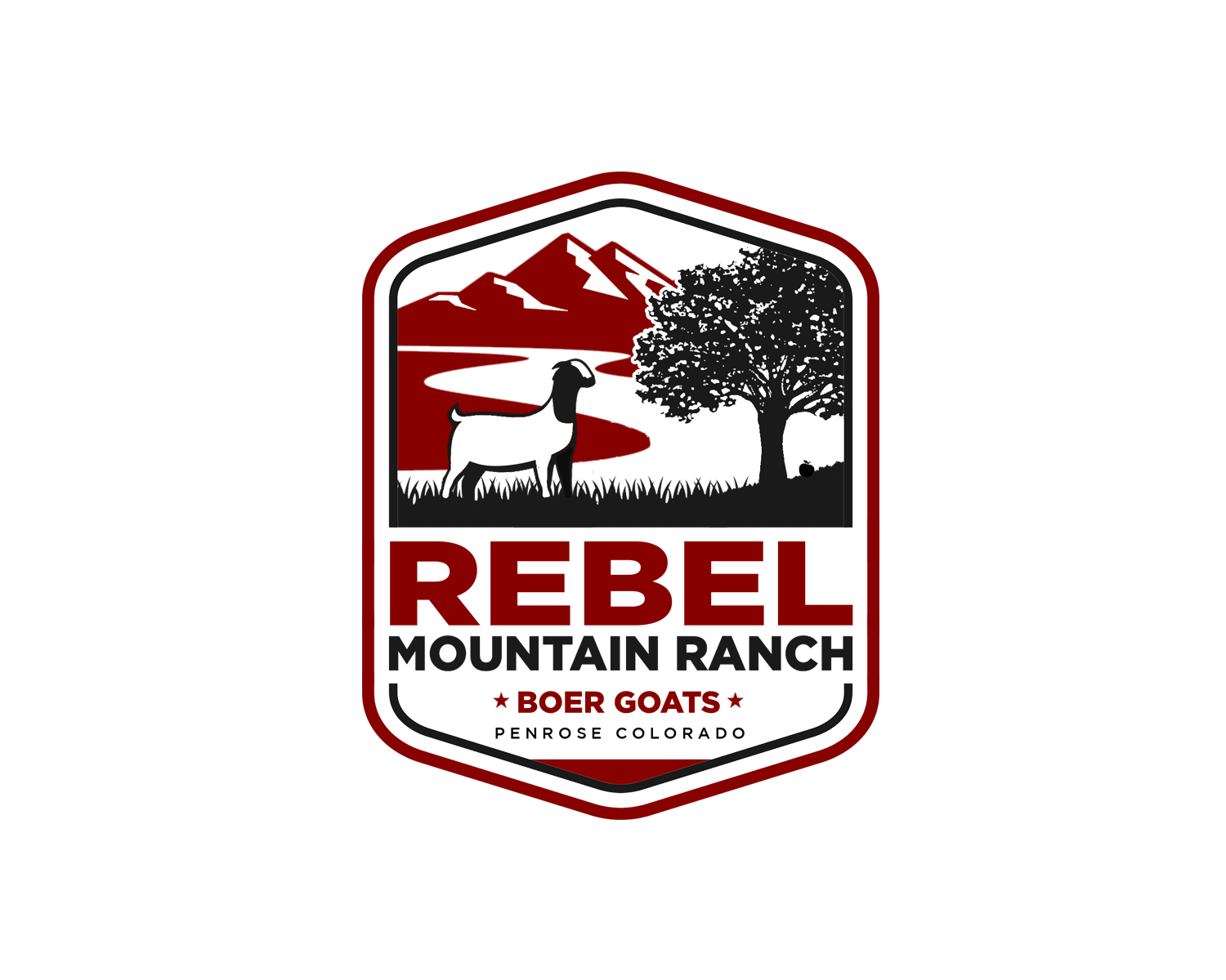 Logo Design Entry 1789608 submitted by magimon to the contest for Rebel Mountain Ranch Boer Goats run by brandonsher