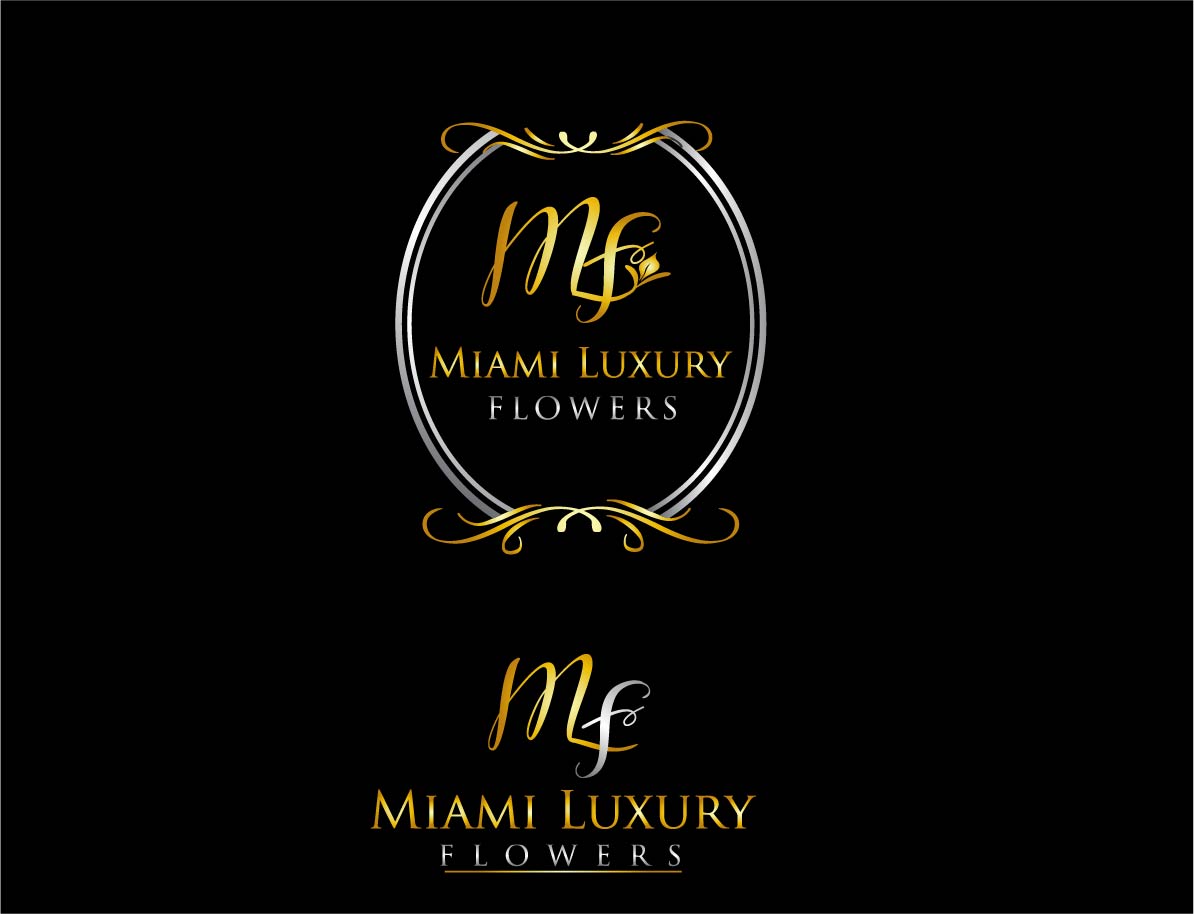 Logo Design Entry 1729291 submitted by artidesign to the contest for Miami Luxury Flowers the website MiamiLuxuryFlowers.com should also be on the logo run by lawshark