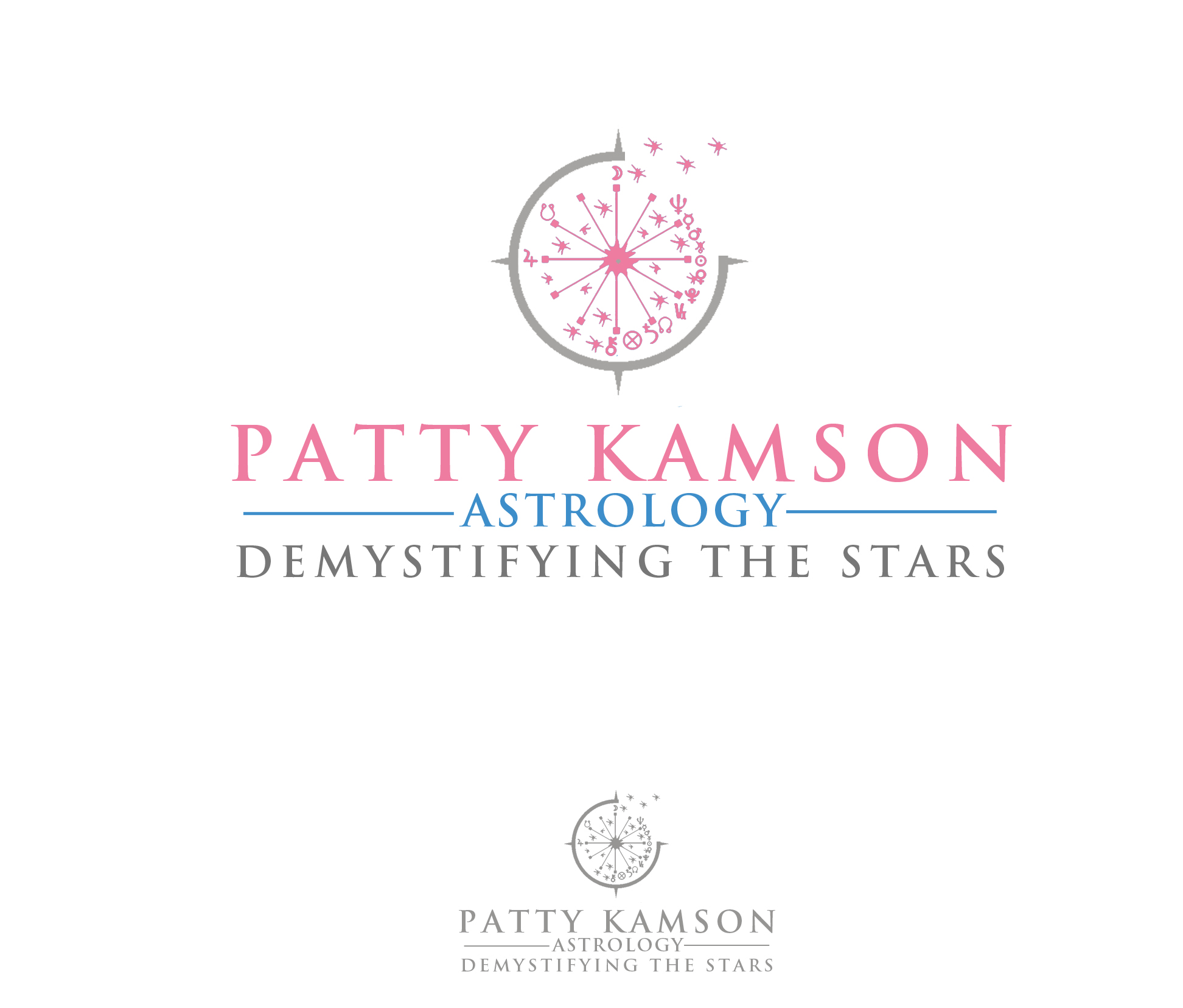 Logo Design entry 1747012 submitted by saga1109 to the Logo Design for Patty Kamson Astrology - www.PattyKamson.com run by pkamson