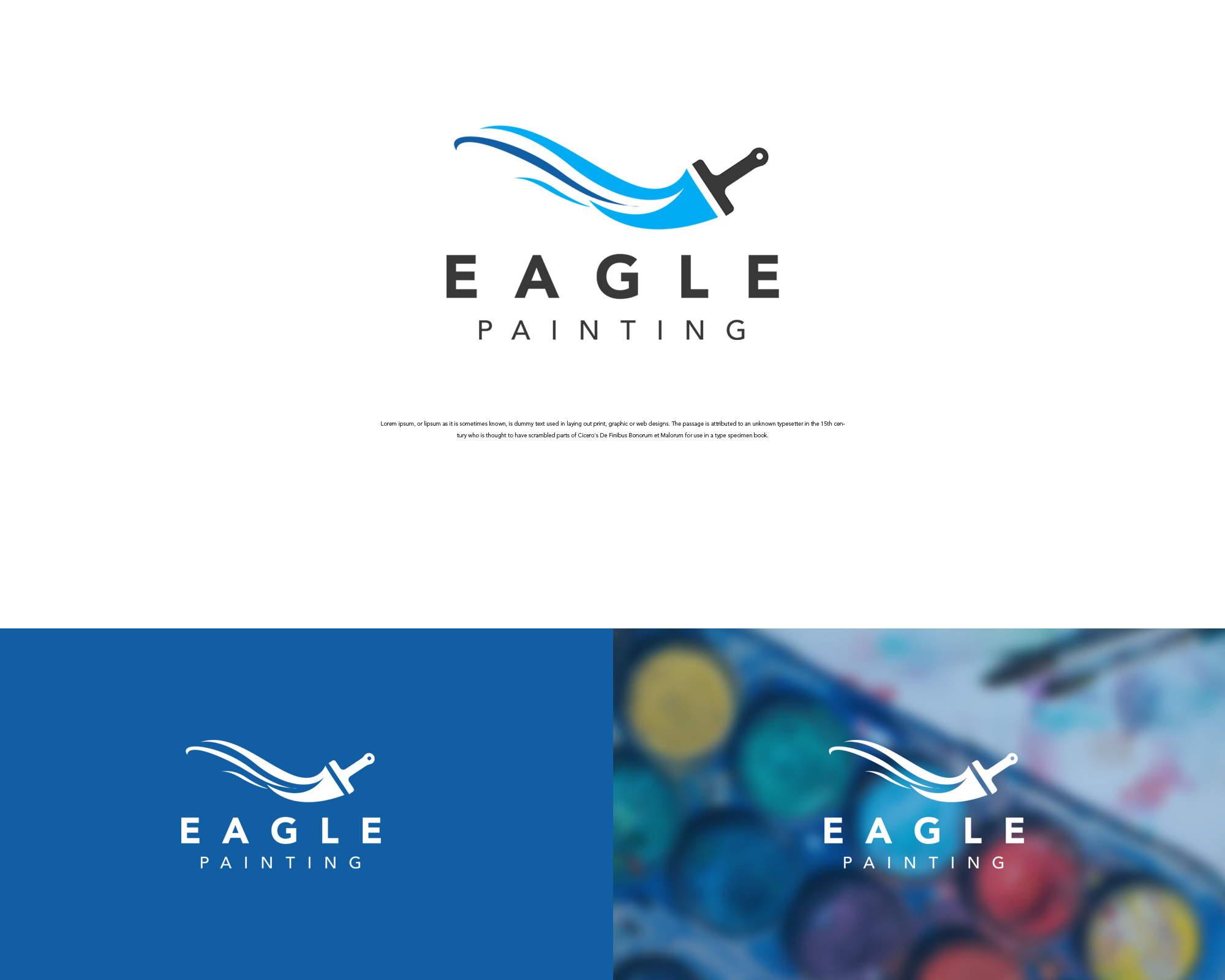 Logo Design Entry 1760061 submitted by Ed Art to the contest for Eagle Painting run by eric@crosspointremodel.com