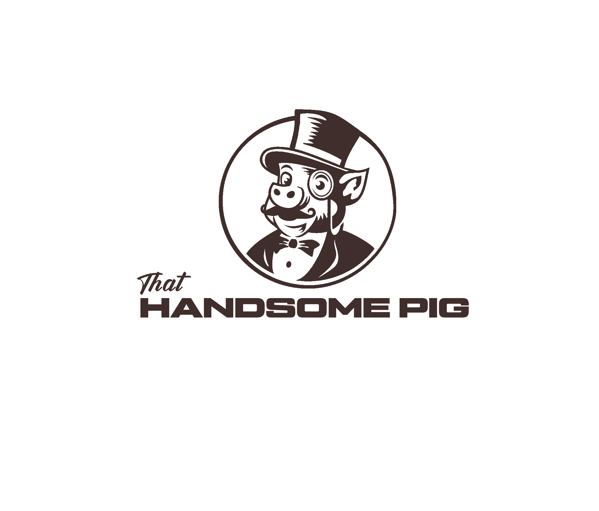Logo Design entry 1822198 submitted by Saga09110 to the Logo Design for That Handsome Pig run by aarongary2002